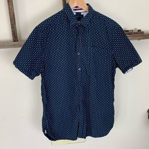 Denim and Flower button up